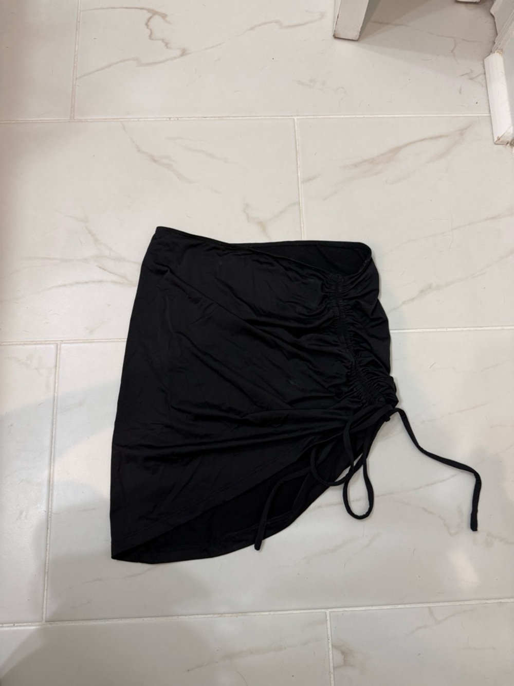Riot Swim Ruched Tie Swim Cover Skirt